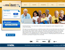 Tablet Screenshot of myresidentonline.com